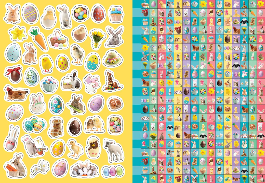 1000 Stickers and Colour - Easter - Image 2