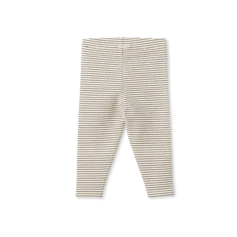 Milky Rib Baby Pant - Oatmeal Stripe - Image 2