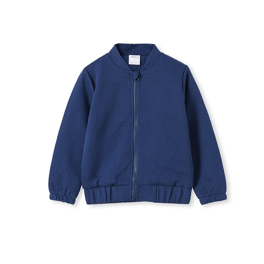 Milky Quilted Bomber - Imperial Blue