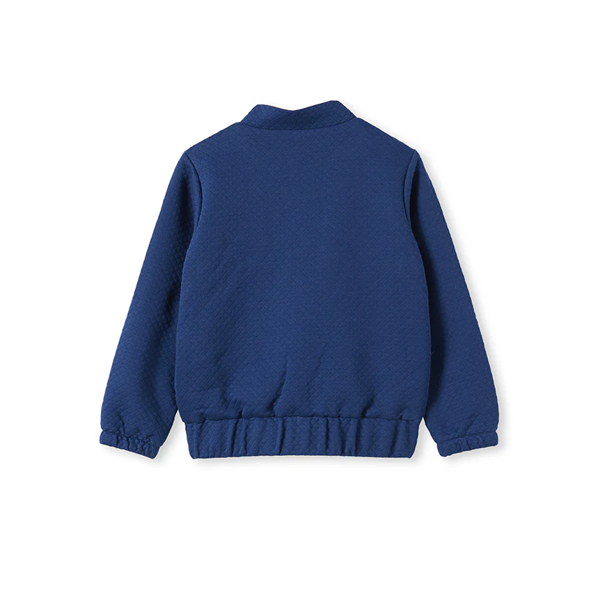 Milky Quilted Bomber - Imperial Blue - Image 2