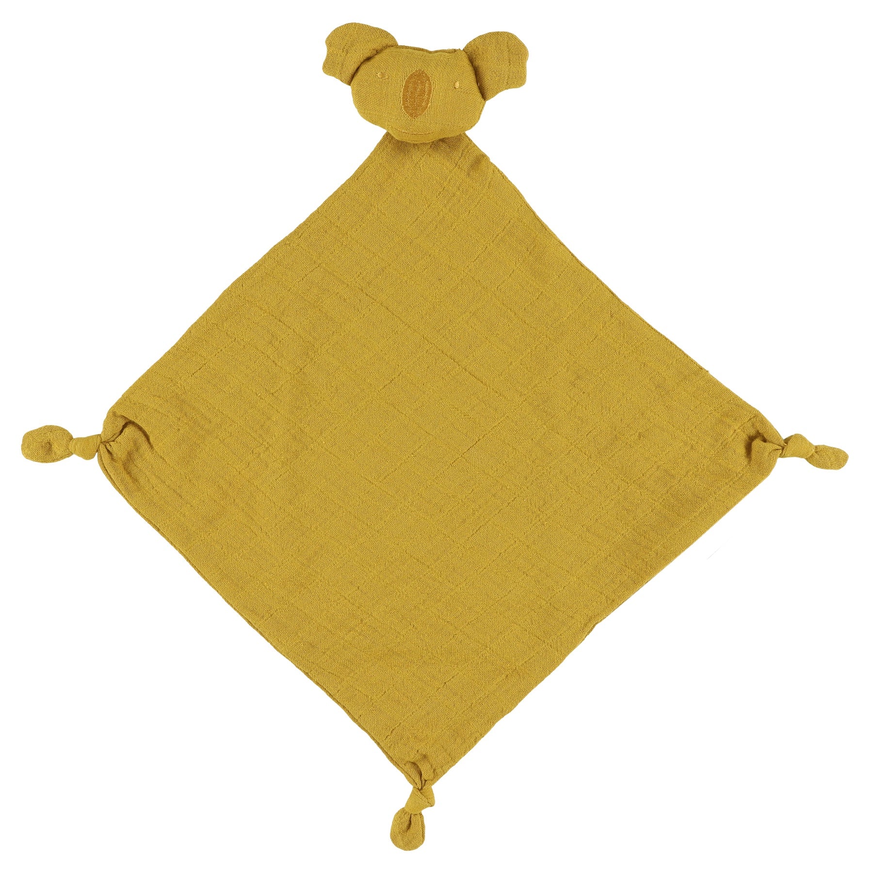 Koala Organic Muslin Cloth - Bliss Mustard