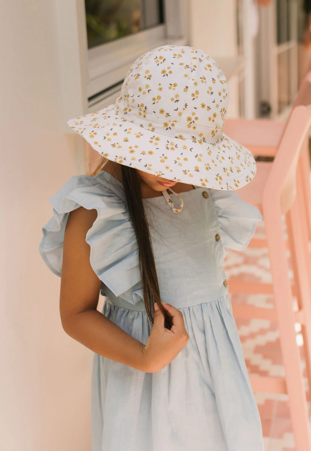 Amber Blooms Wide Brim Sun Hat - Image 5