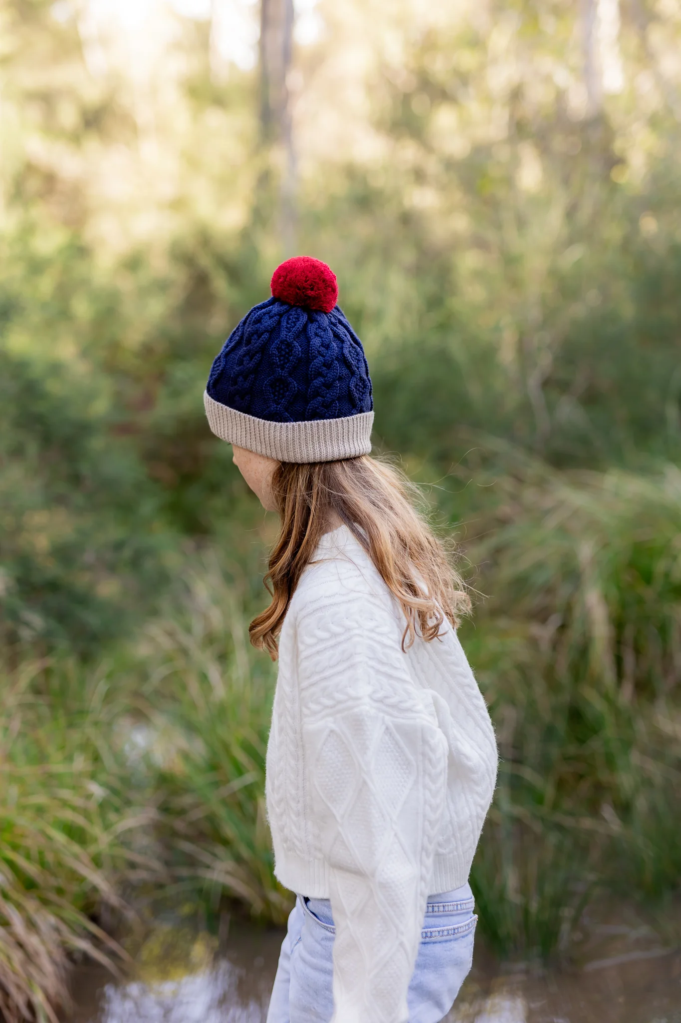 Acorn August Merino Beanie Navy - Image 2