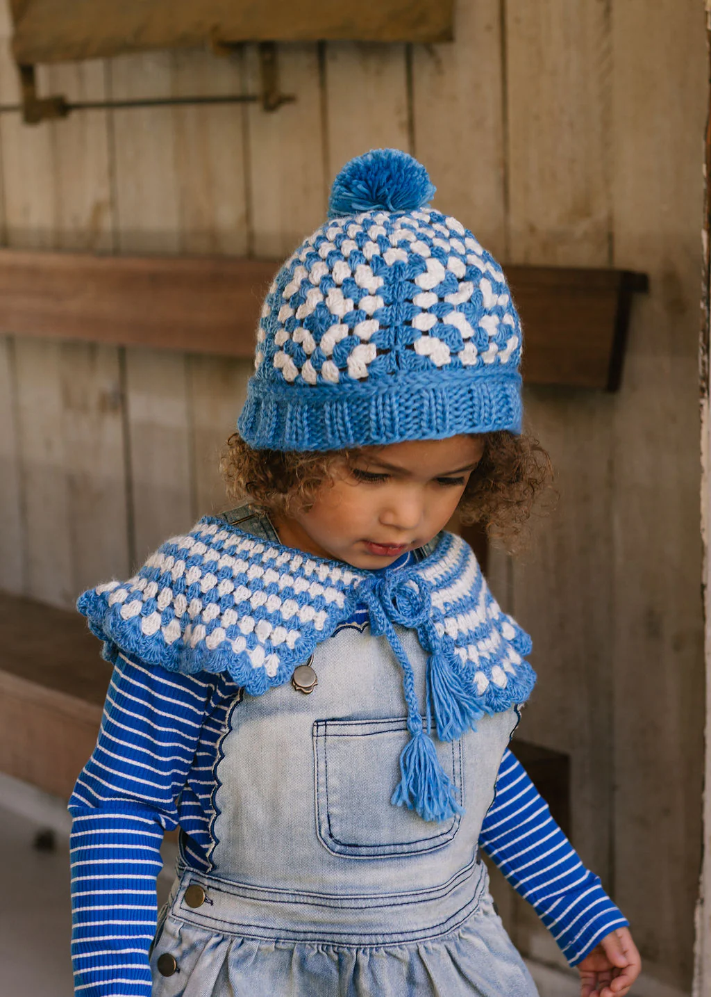 Boho Beanie Blue - Image 2