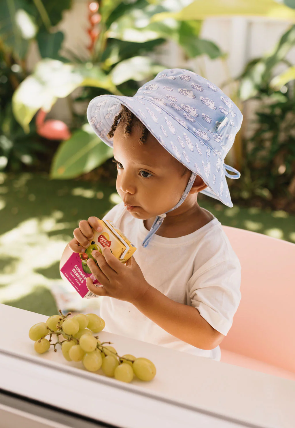 Clouds Stretch Cotton Wide Brim Sun Hat - Image 5