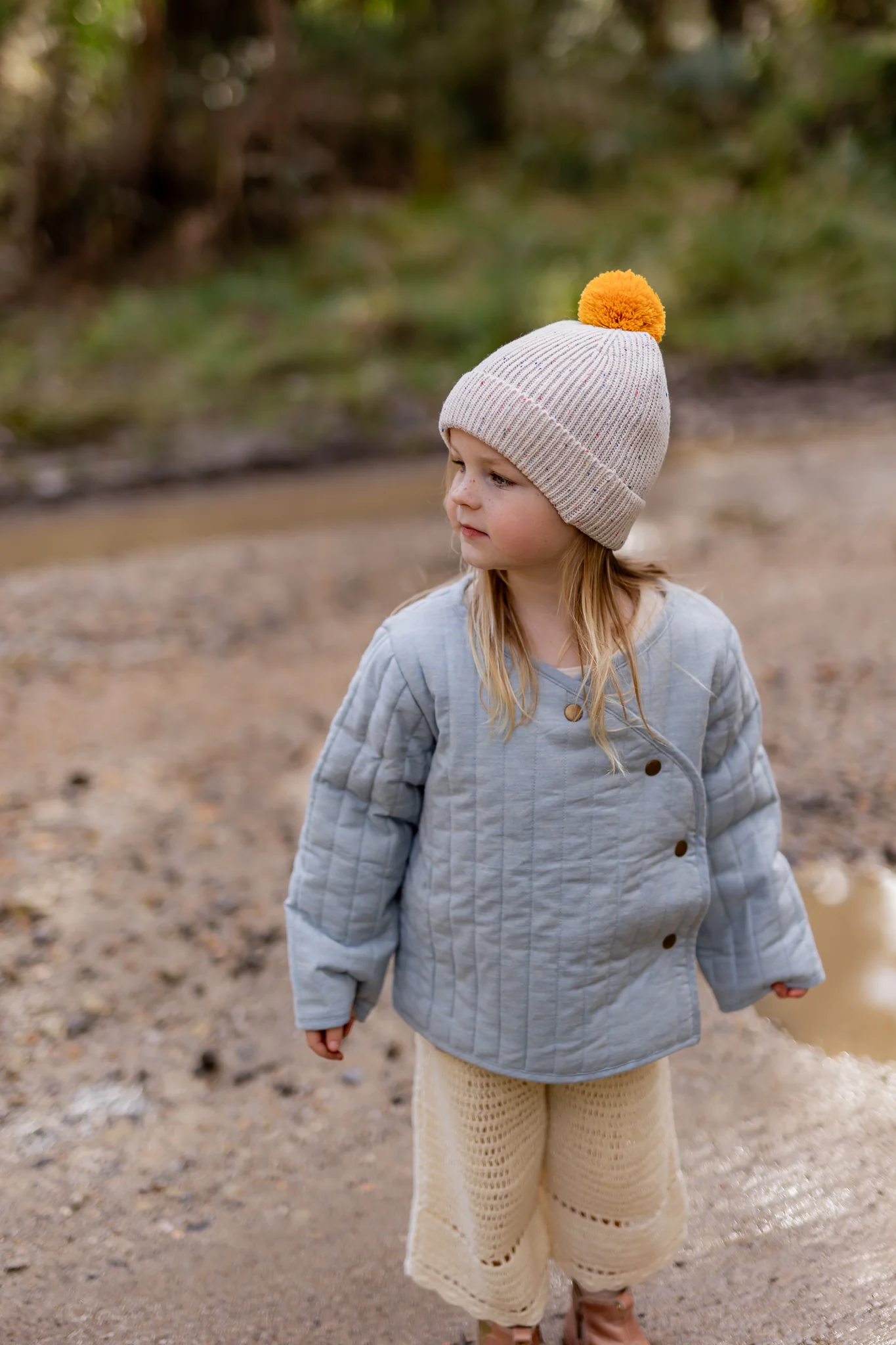 Acorn Como Beanie Oatmeal Speckle - Image 5
