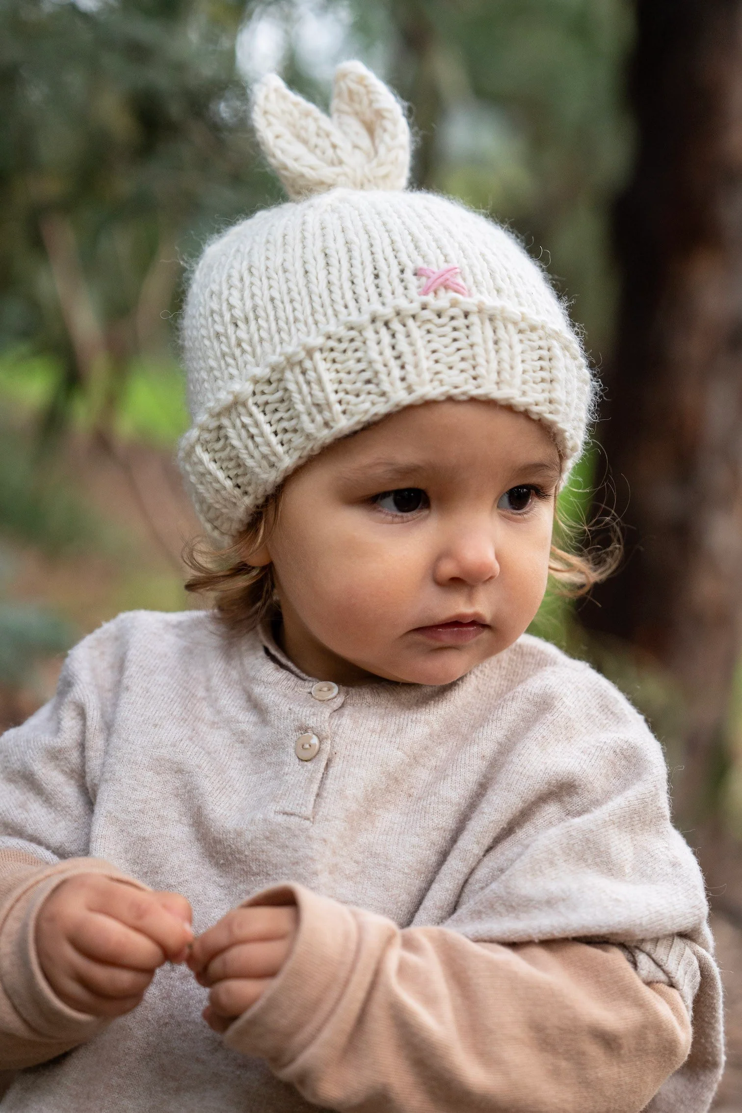 Cottontail Beanie - Cream - Image 4