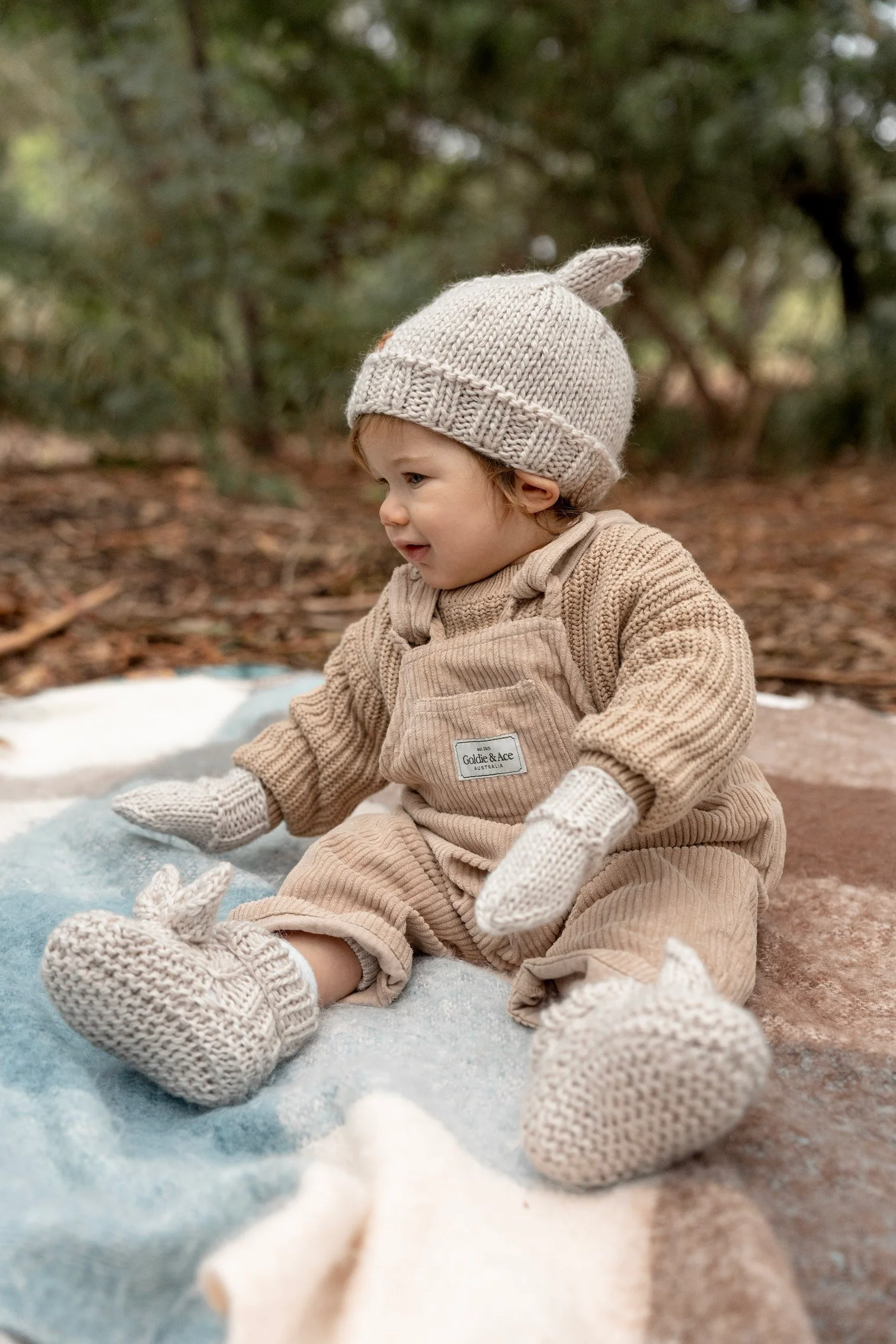 Acorn Cottontail Booties - Oatmeal - Image 3