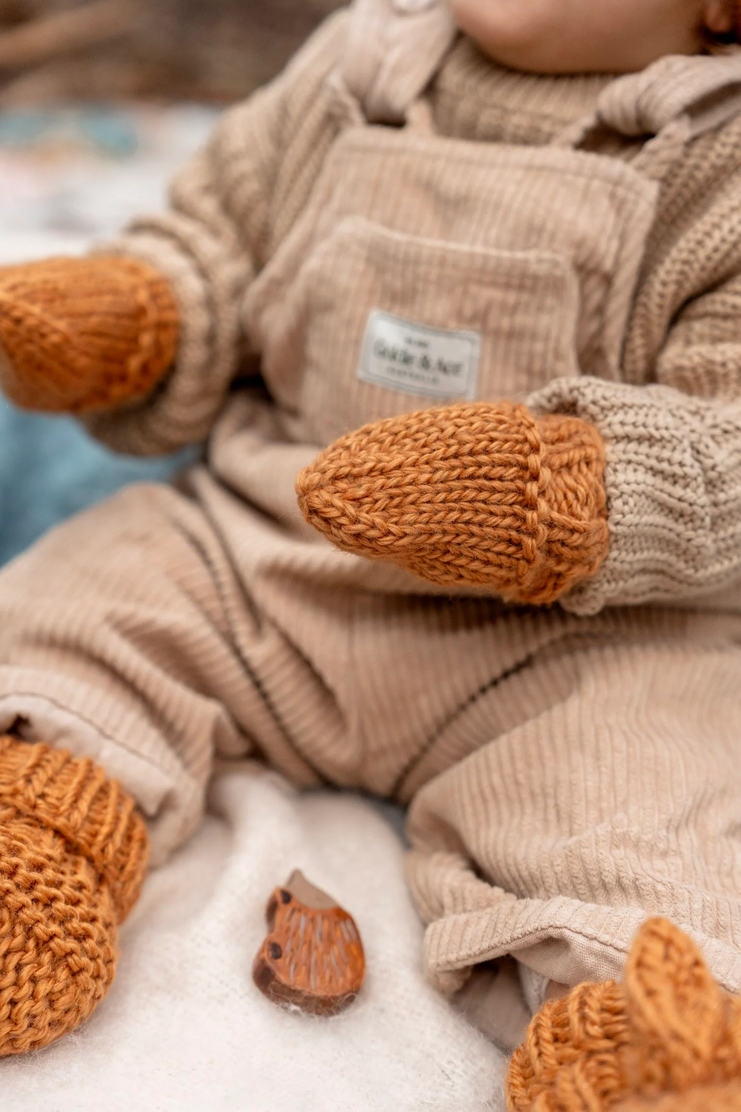 Cottontail Mittens - Caramel - Image 2