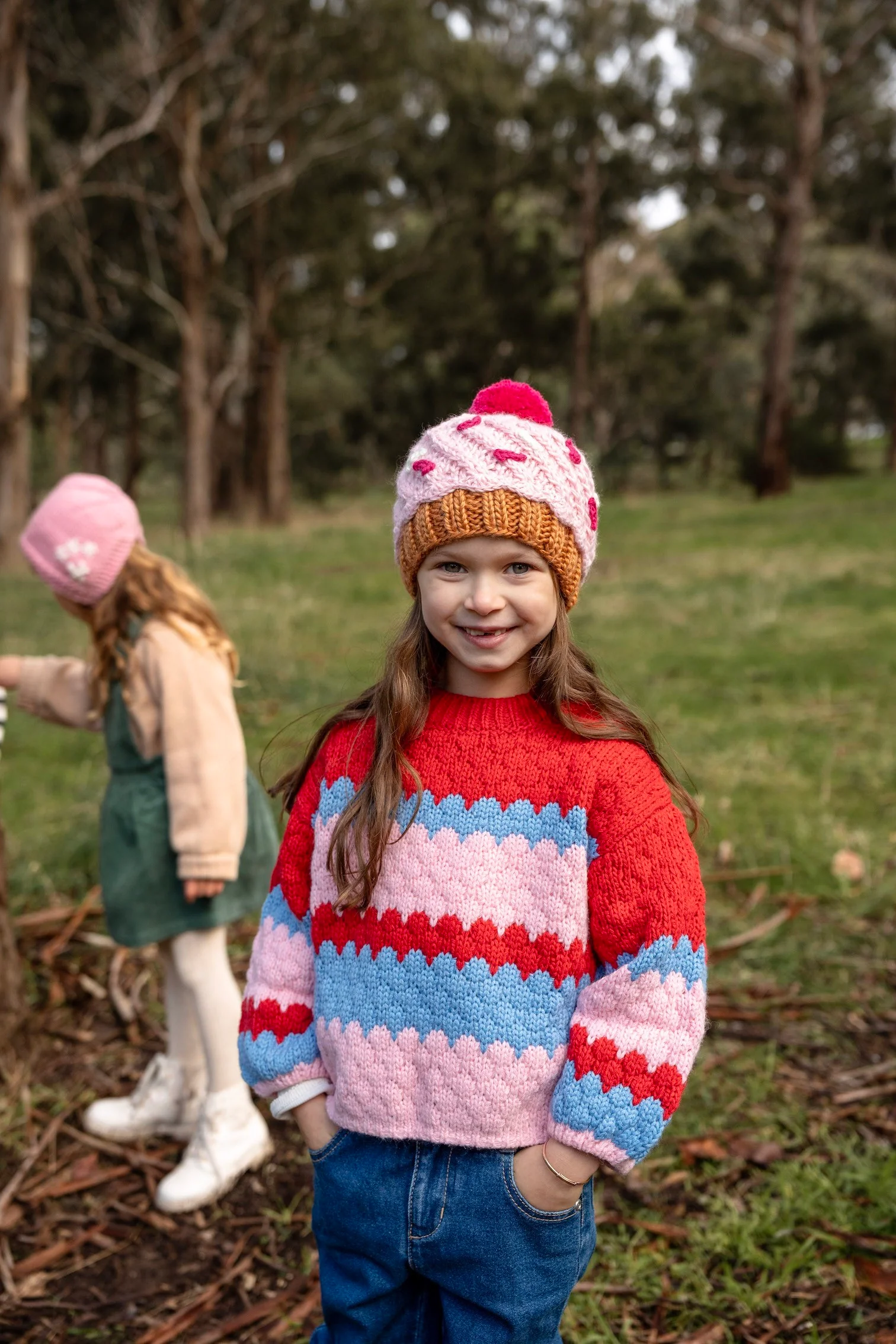 Acorn Cupcake Beanie - Pink - Image 4