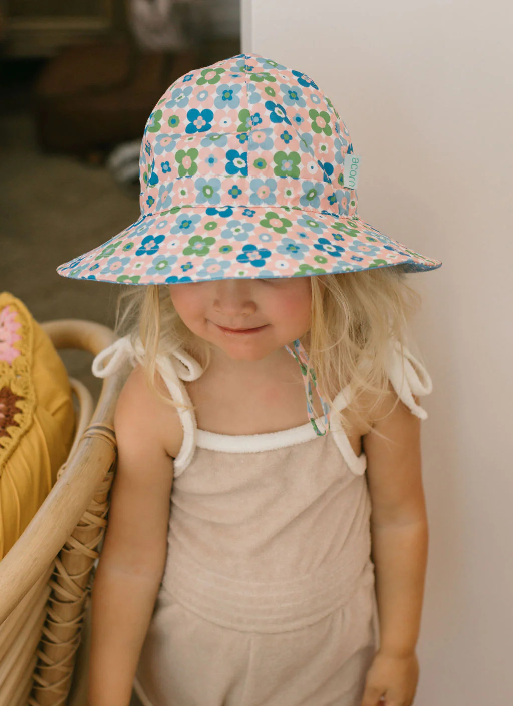 Flower Child Wide Brim Sun Hat - Image 2
