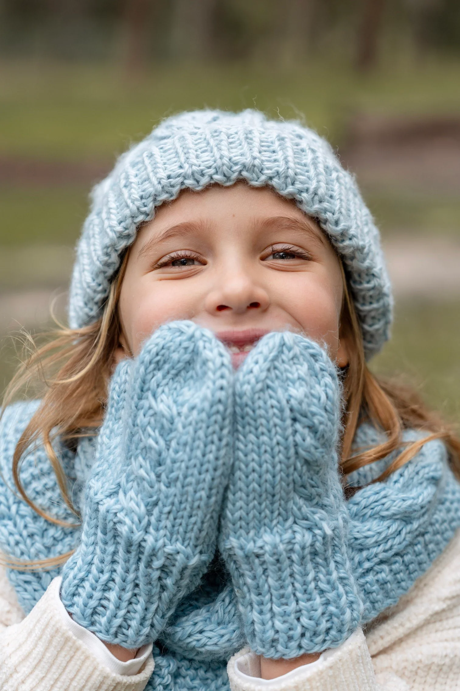 Acorn Free Spirit Mittens - Blue - Image 2