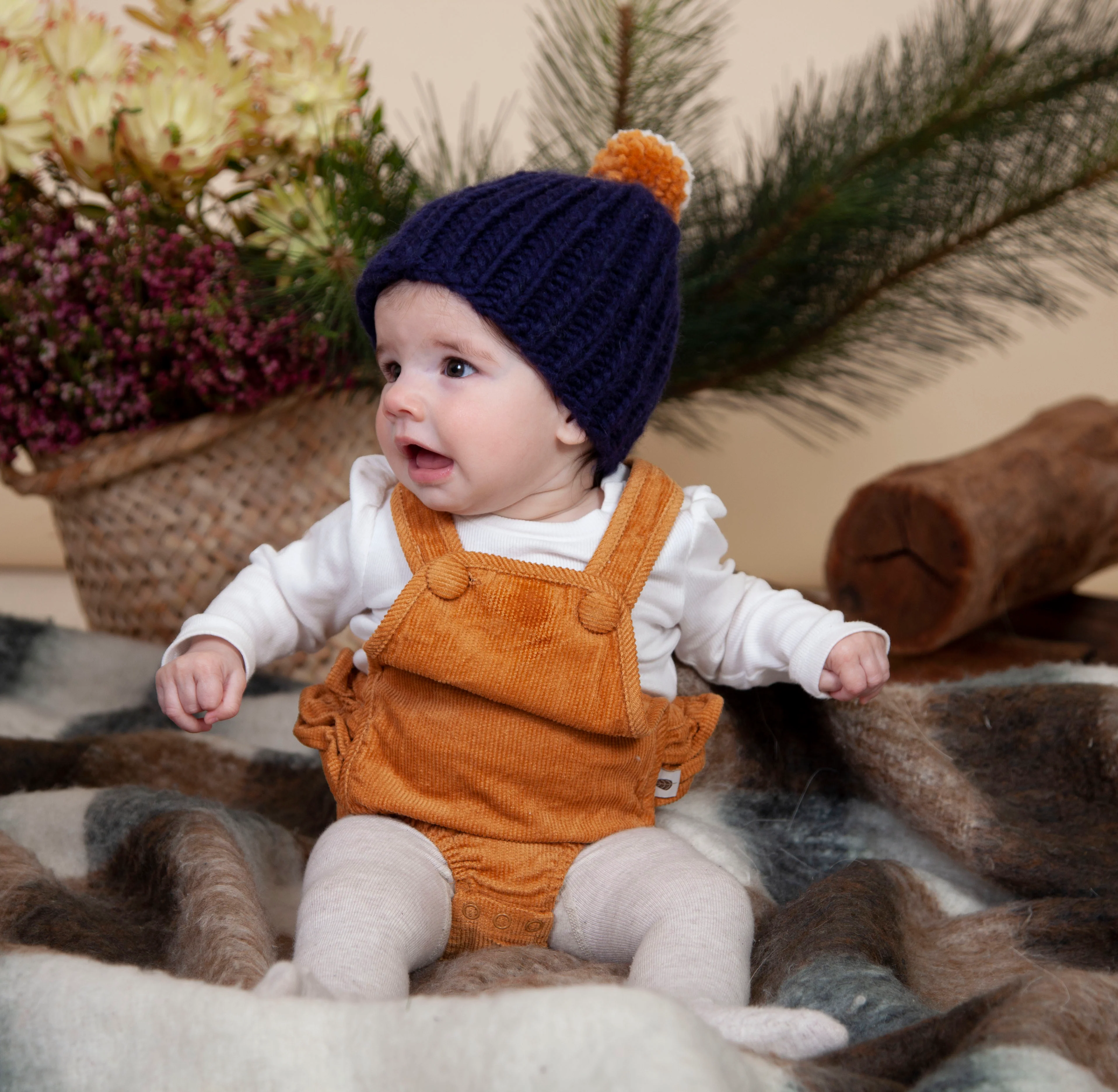 Acorn Journey Chunky Beanie - Navy - Image 3