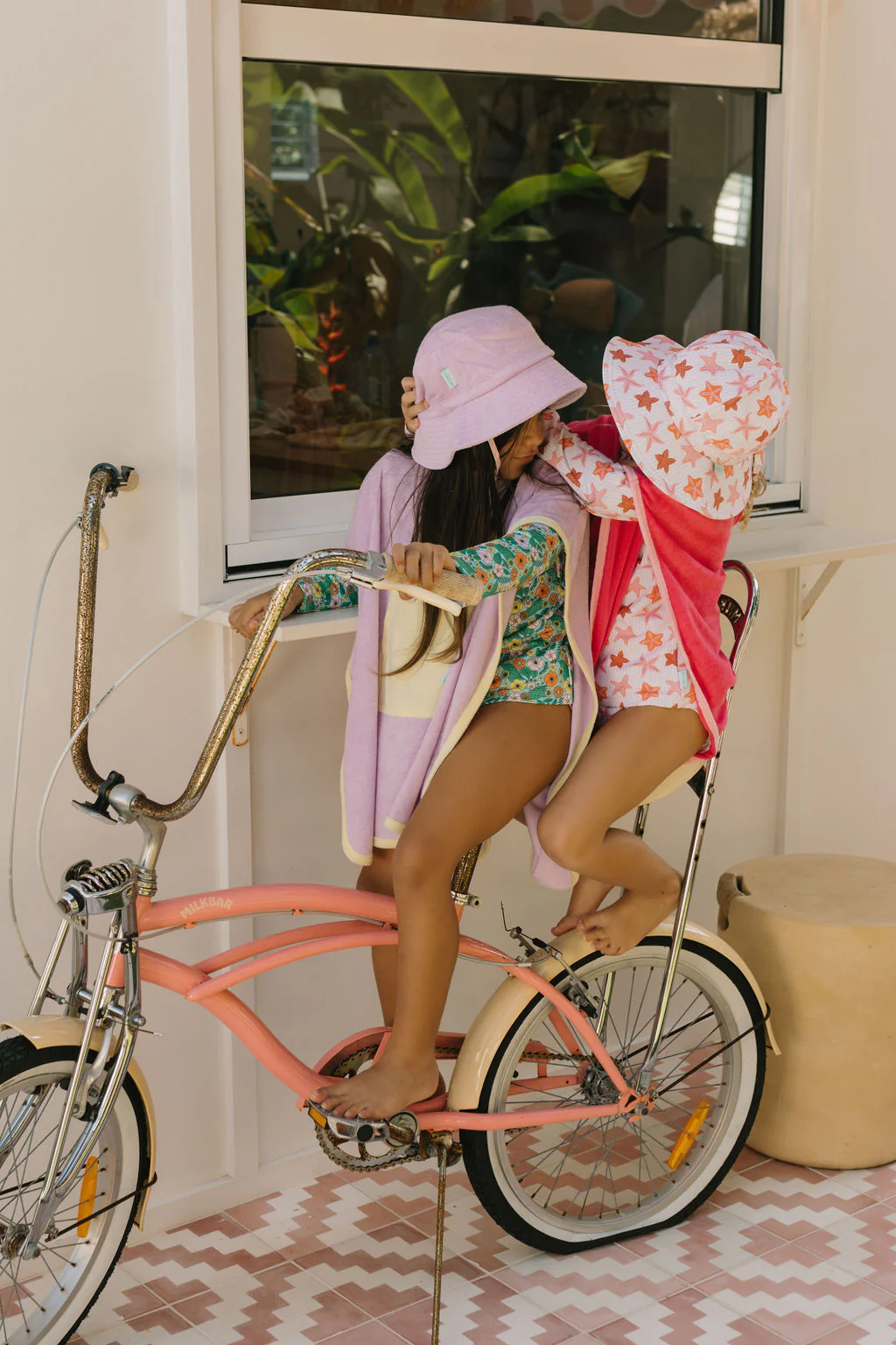 Lavender Terry Towling Hooded Towel - Image 4