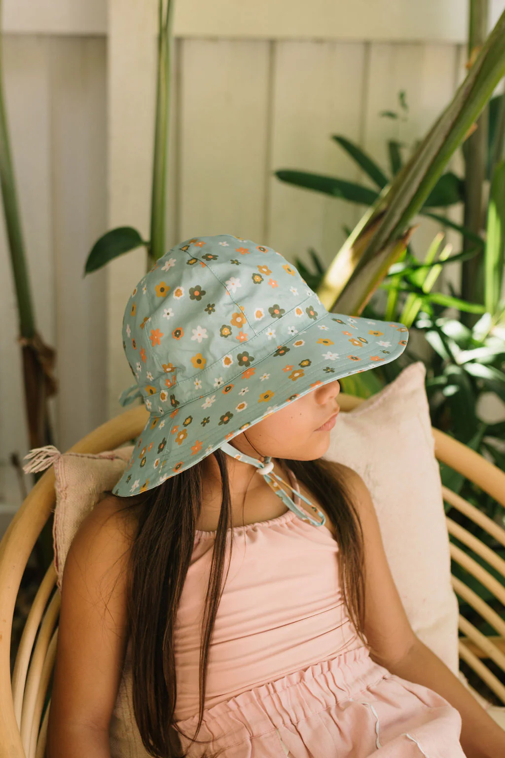 Little Flora Wide Brim Sun Hat - Image 4