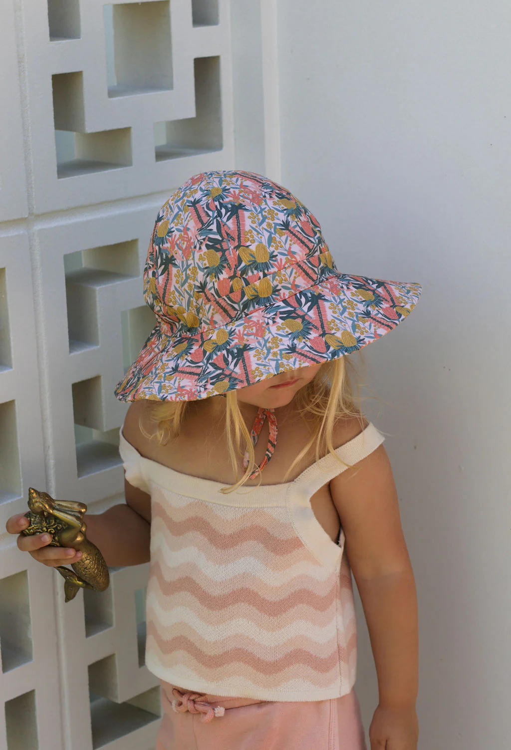Native Bloom Wide Brim Infant Hat - Image 4