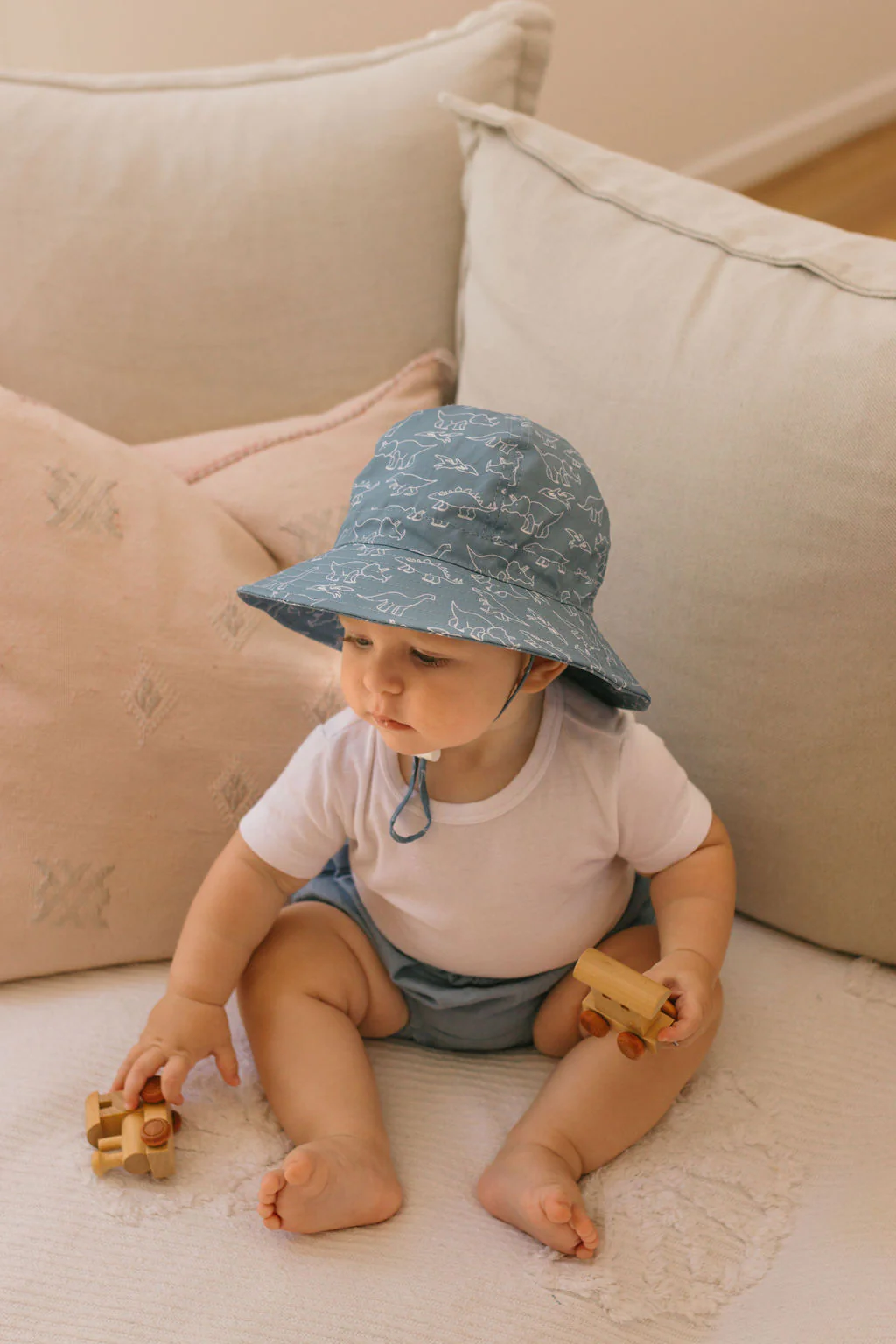 Sketch-a-Saurus Wide Brim Infant Hat - Image 4