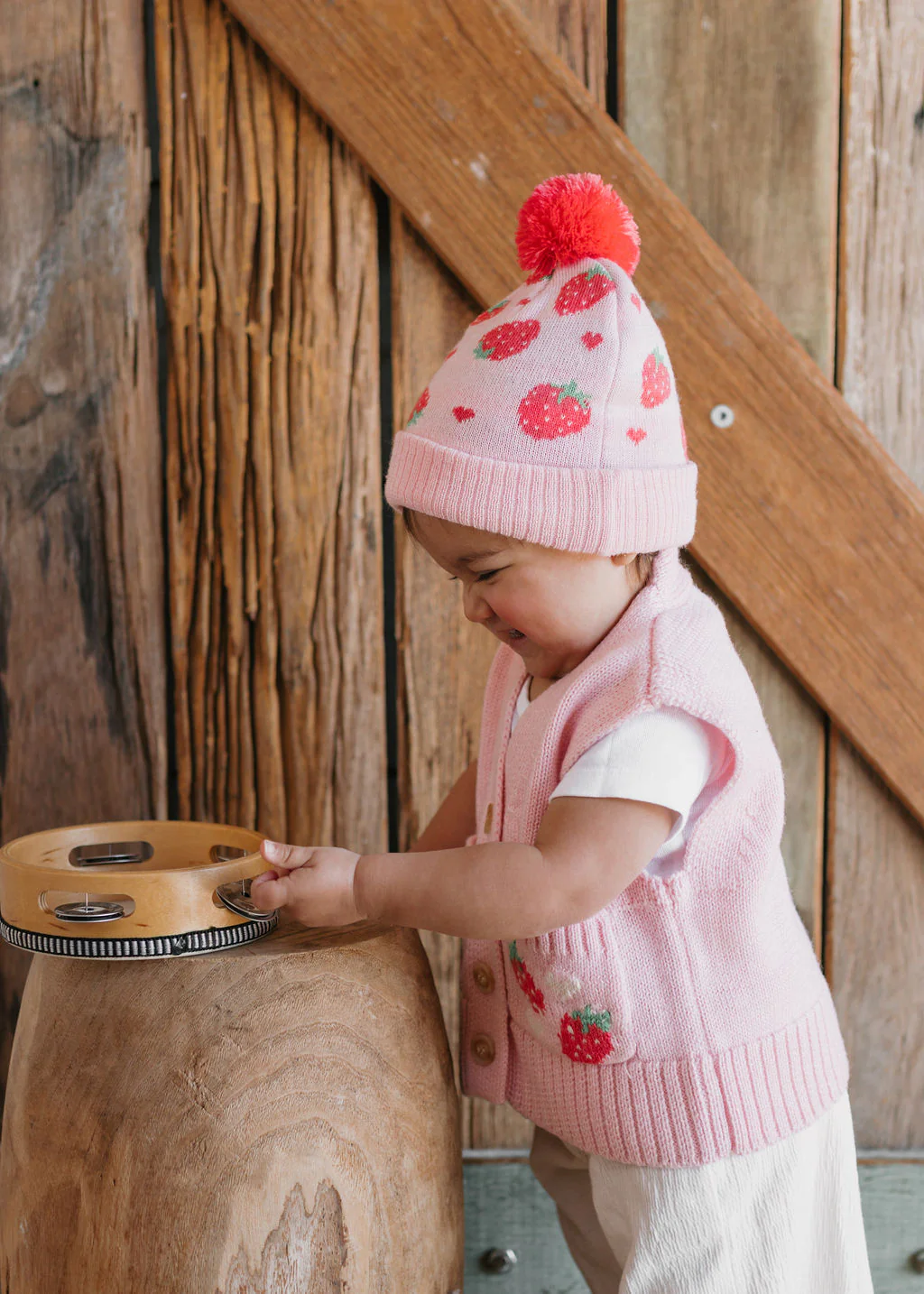 Strawberry Fields Merino Beanie - Image 3