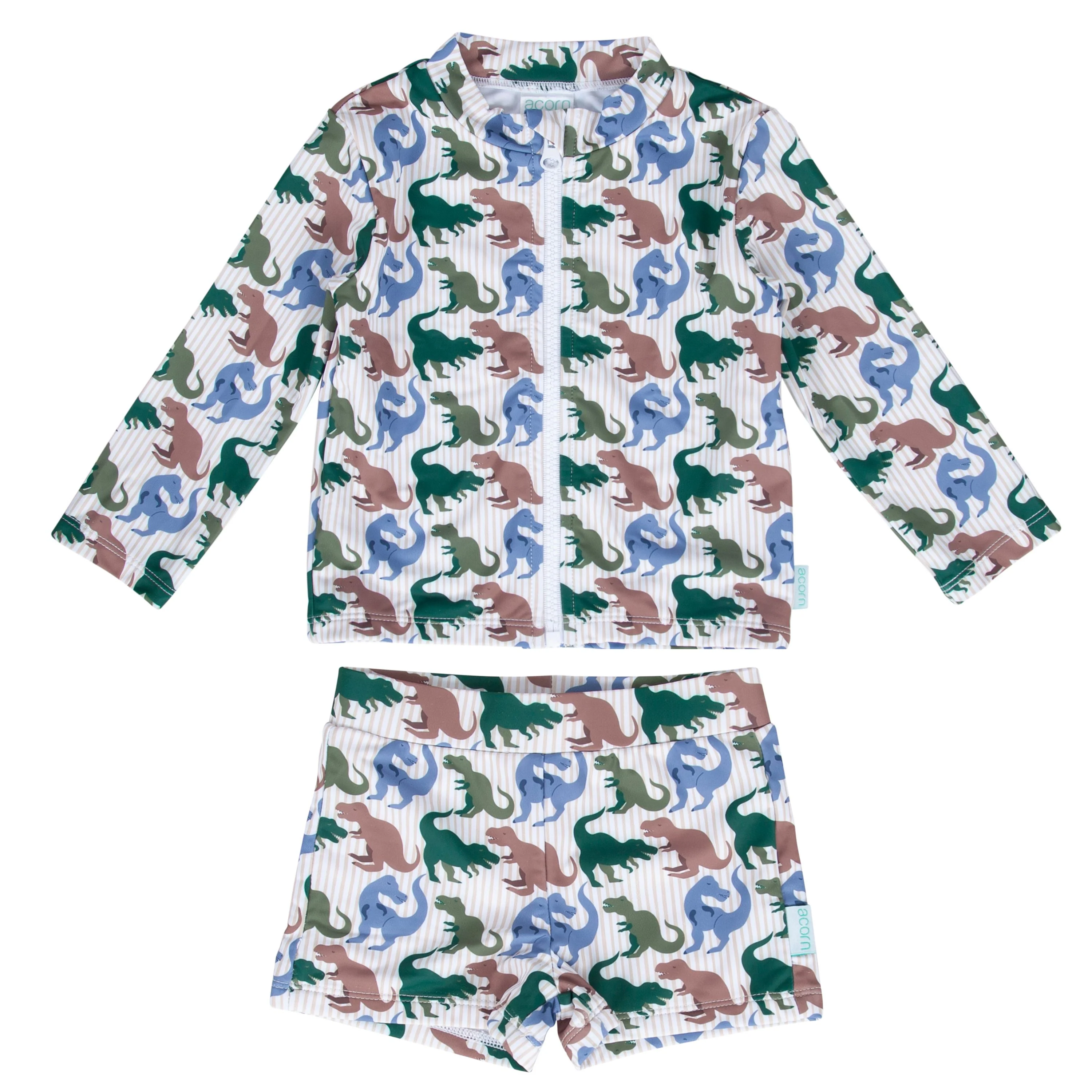 T-Rex UPF 50+ Zip Rashie Top and Shorts