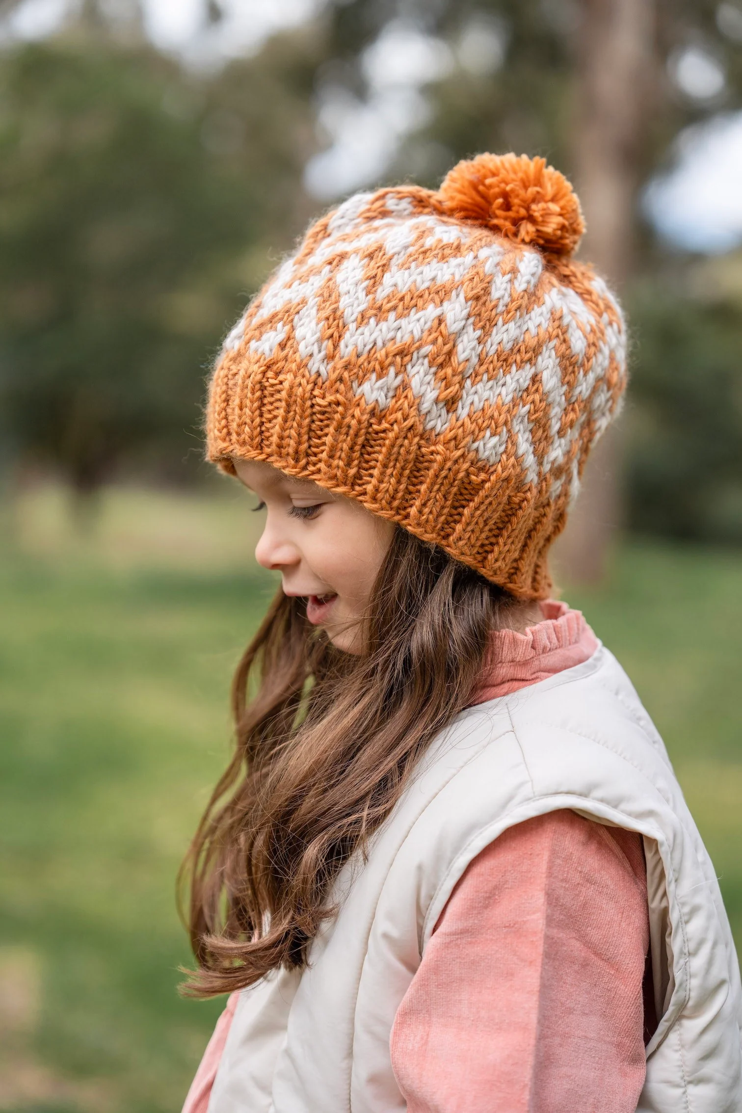 Acorn Tidal Beanie - Caramel - Image 3