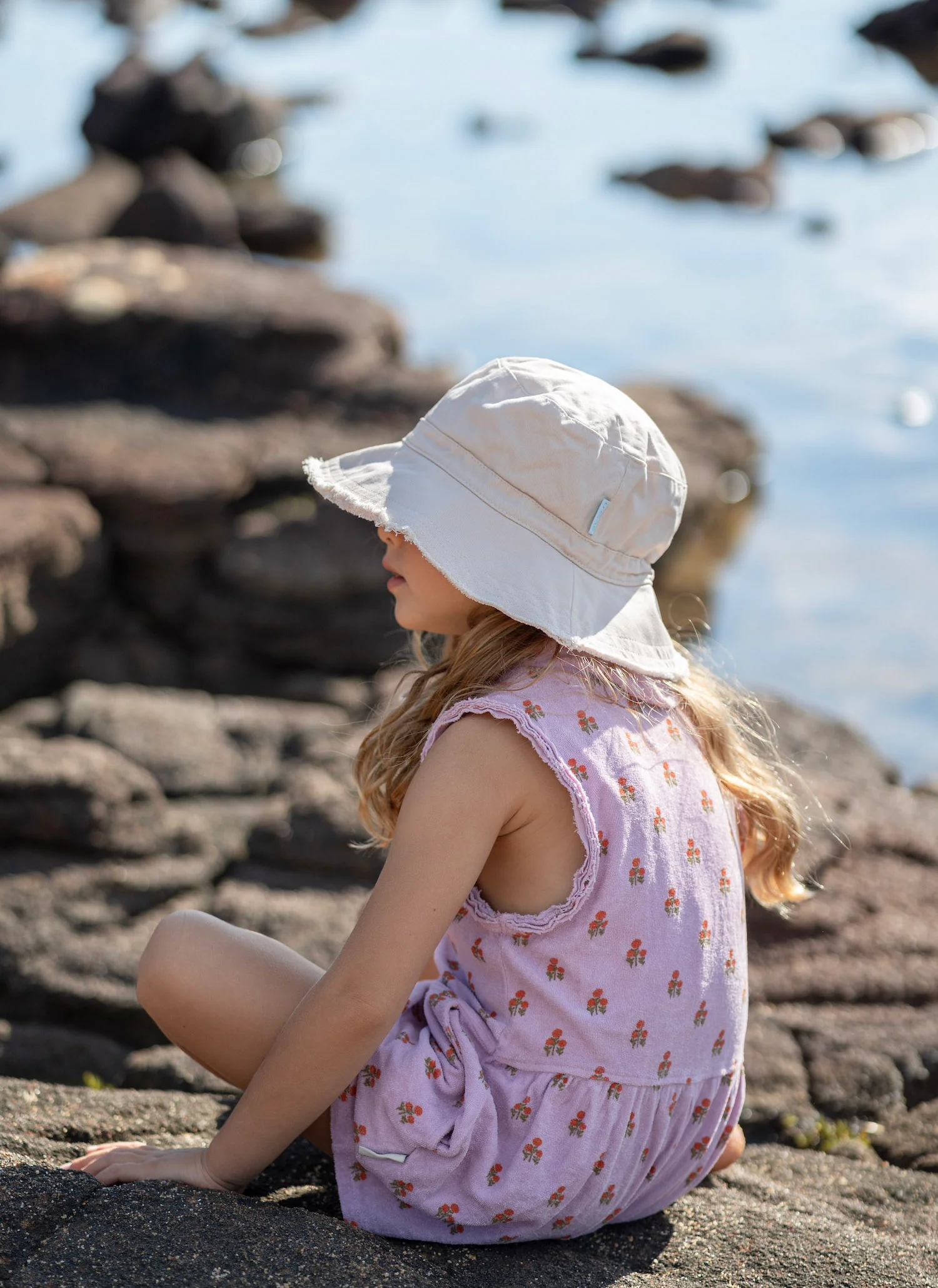 Vanilla Frayed Bucket Hat - Image 3