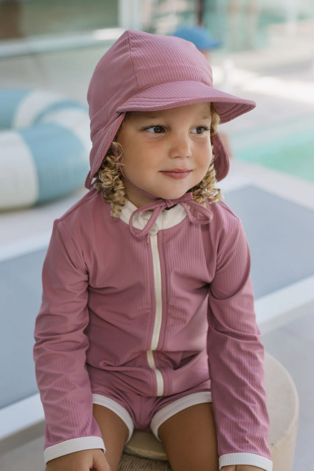 Wild Rose UPF 50+ Zip Rashie Top and Shorts - Image 3