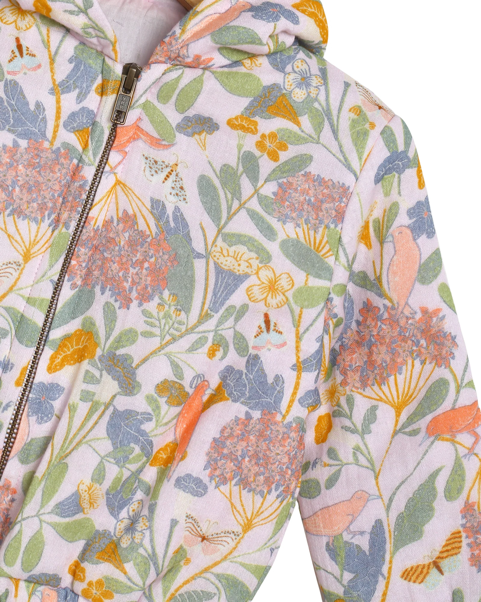 Celine Jacket - Pink Bird Flower - Image 4