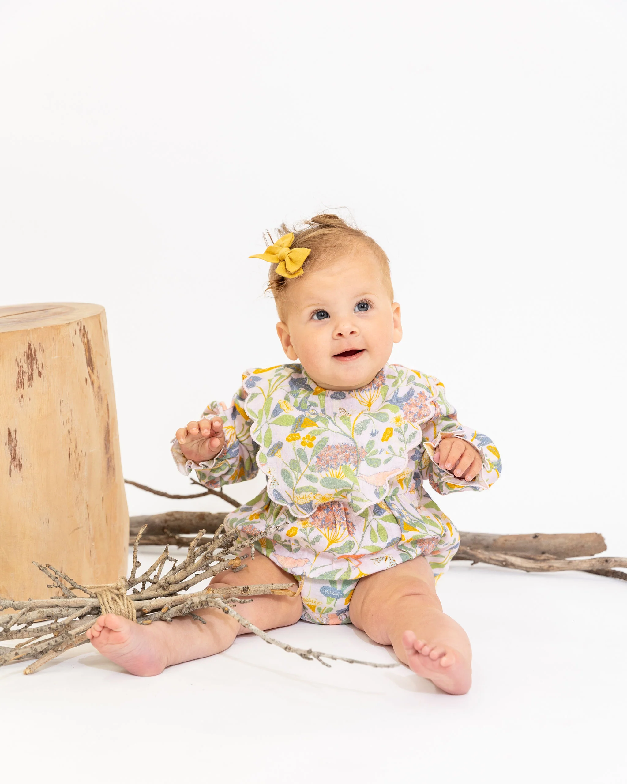 Alex and Ant Charlotte Playsuit - Pink Bird Flower - Image 2
