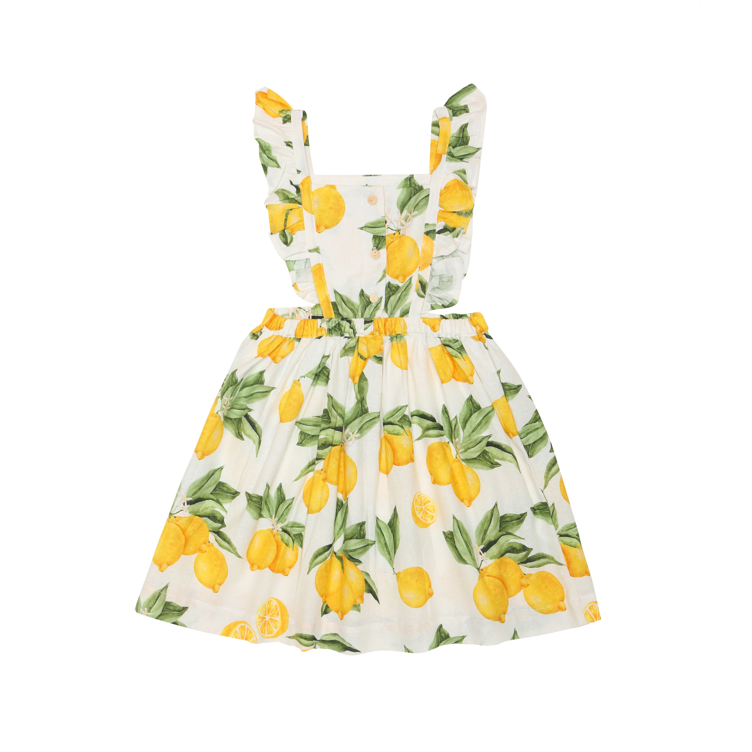 Alex & Ant Pippi Pinafore Dress - Lemons - Image 3