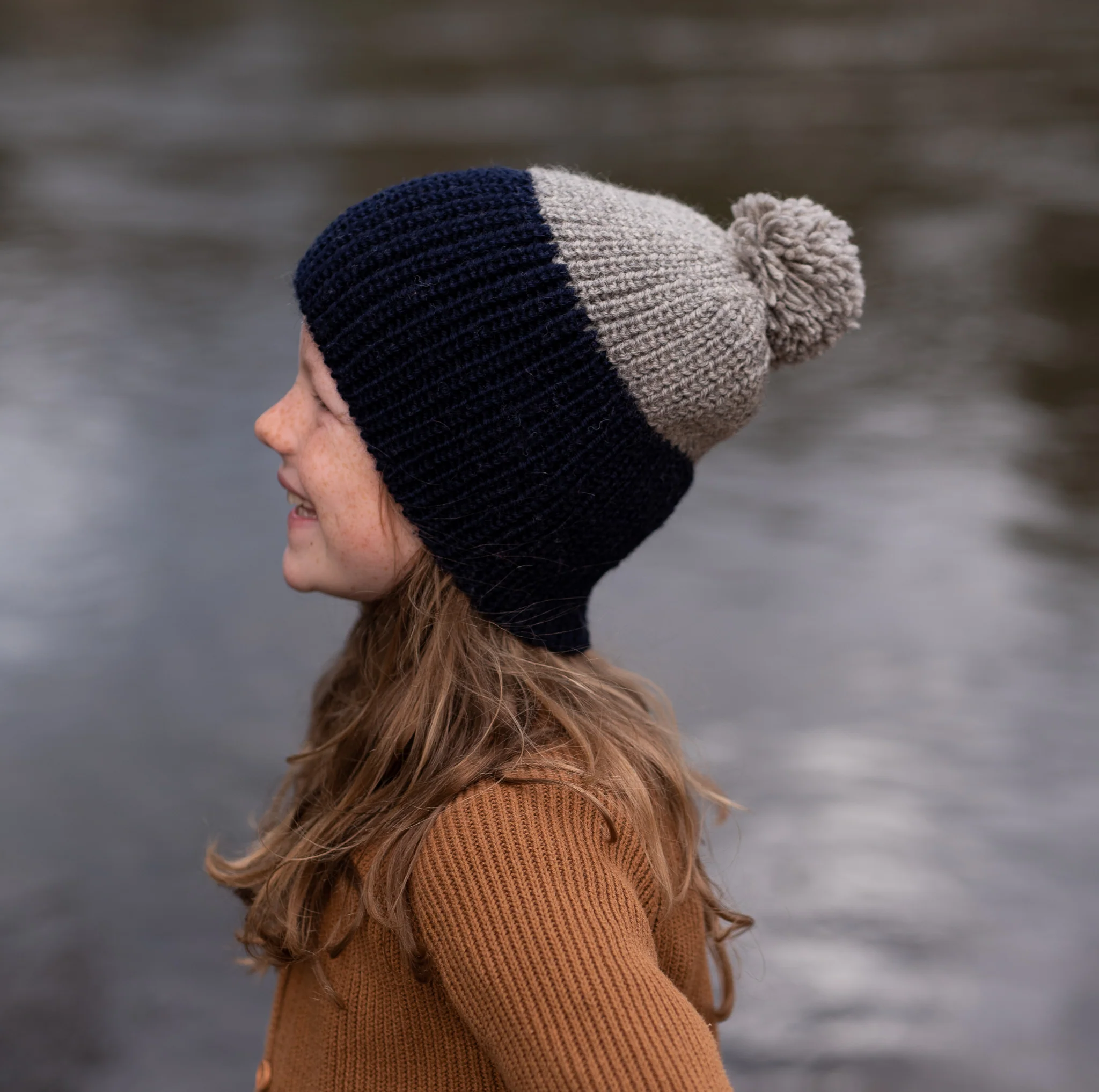 Acorn Mountain Beanie - Navy - Image 2