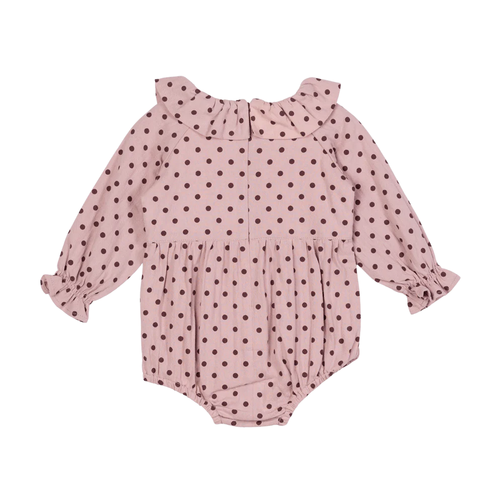 Rock Your Baby Purple Dot Bodysuit - Image 2