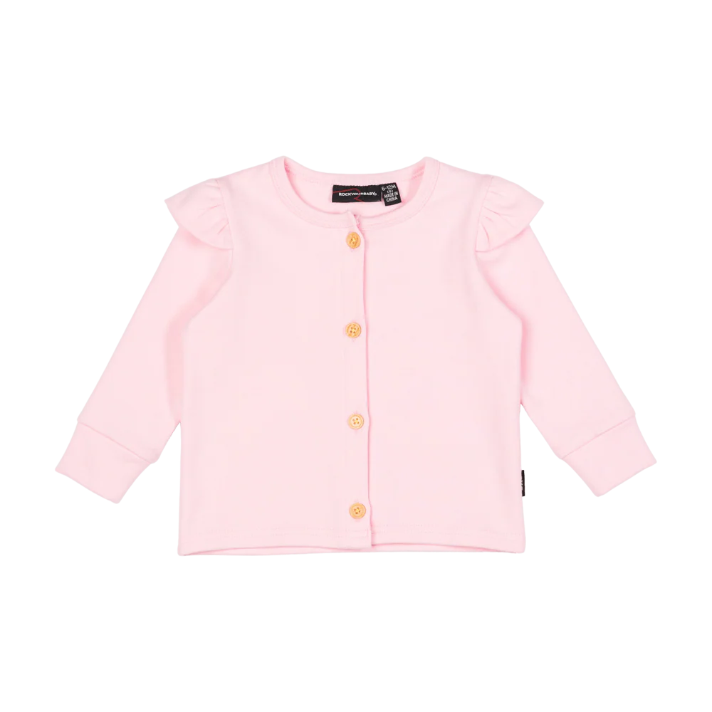 Rock Your Baby Pale Pink Baby Cardigan