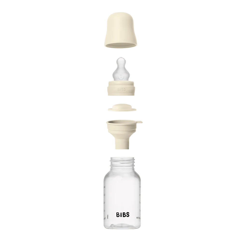 Baby Bottle Complete Set 150ml Silicone -Ivory - Image 2
