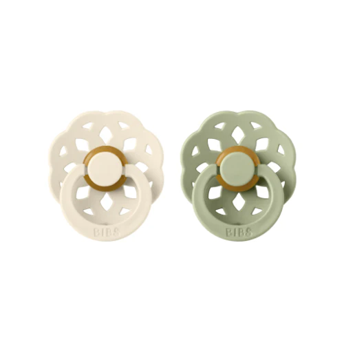 Boheme Pacifier 2 Pack - Ivory/Sage - Image 2