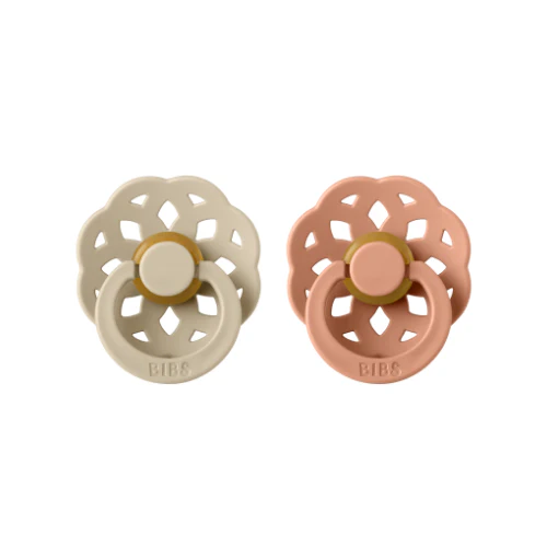 Boheme Pacifier 2 Pack - Vanilla/Peach - Image 2