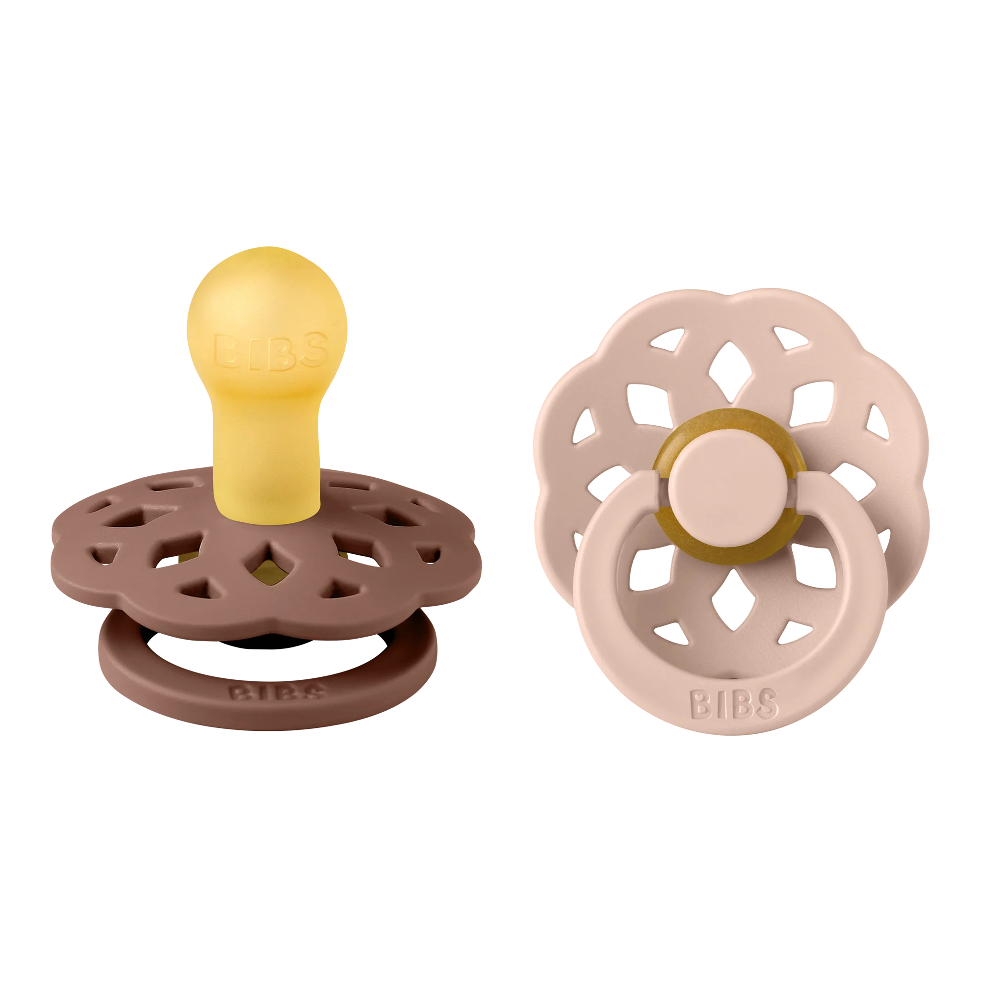 Boheme Pacifier 2 Pack - Woodchuck/Blush
