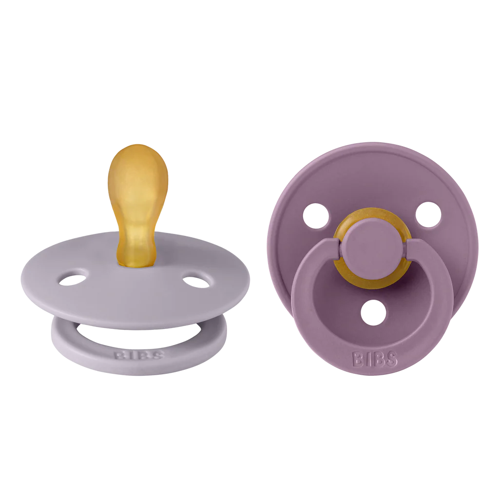 Colour Symmetrical Pacifier 2 Pack - Fossil Grey/Mauve
