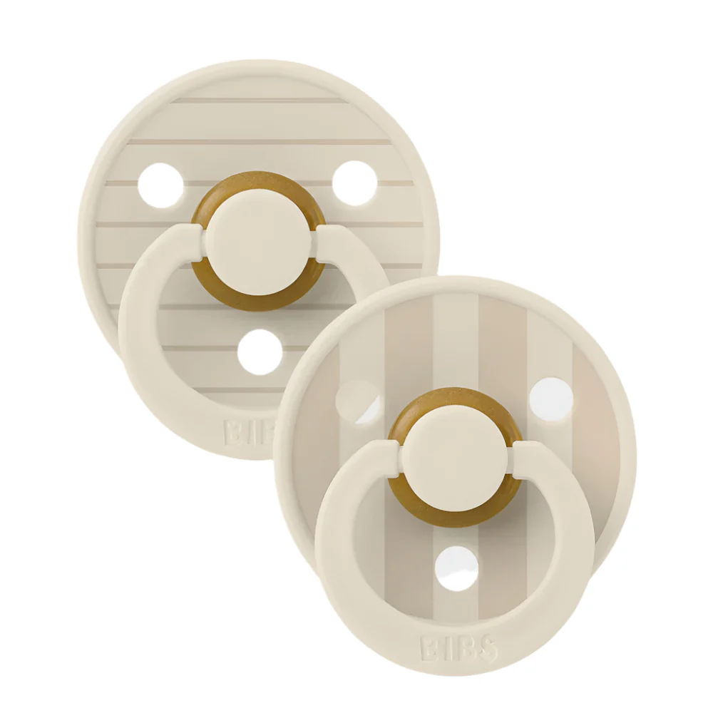 Studio Colour Pacifier 2 Pack - Pin Ivory Vanilla Mix