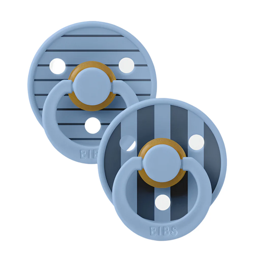 Studio Colour Pacifier 2 Pack - Pin Sky Blue Mix