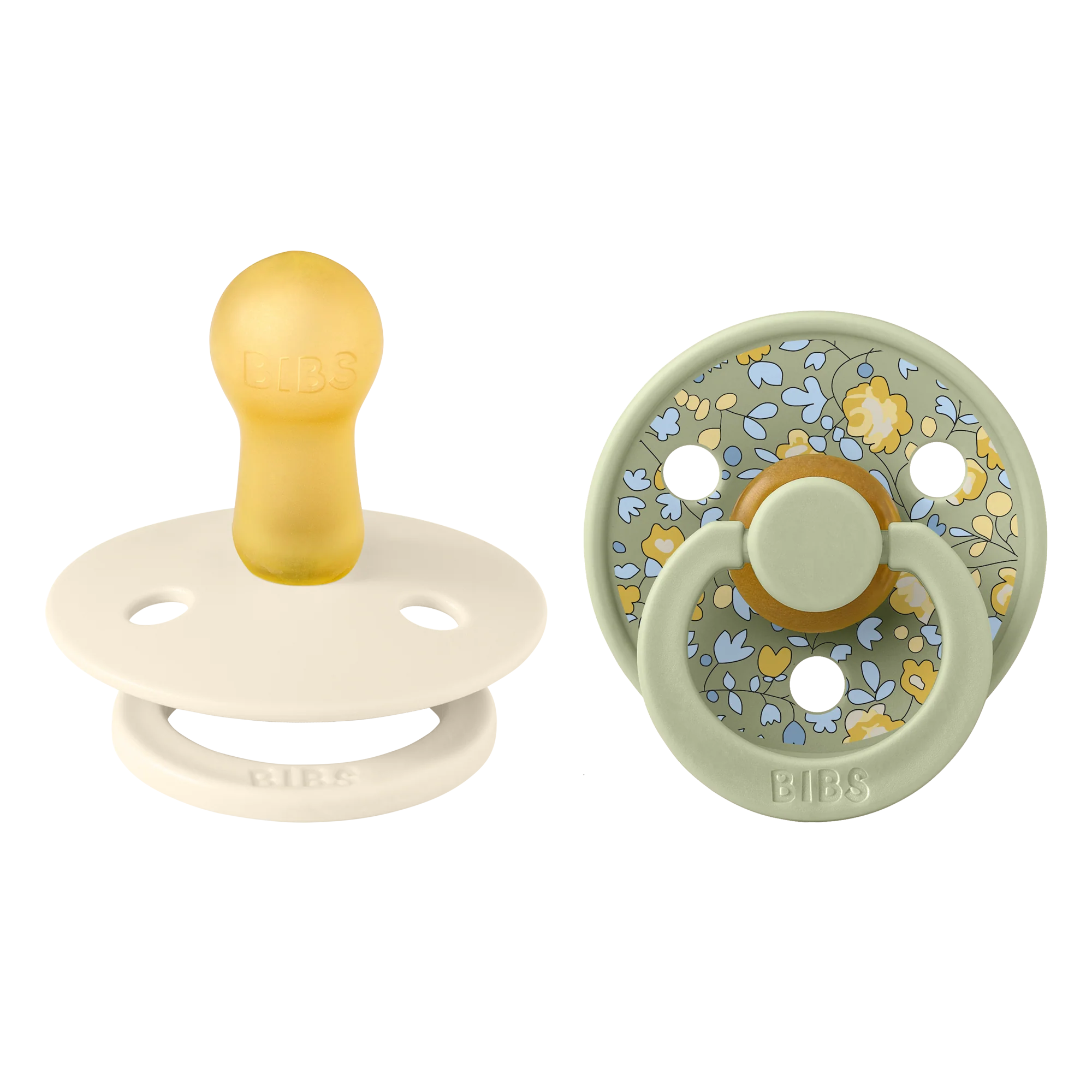 Liberty Colour Pacifier 2 Pack - Eloise Sage/Ivory