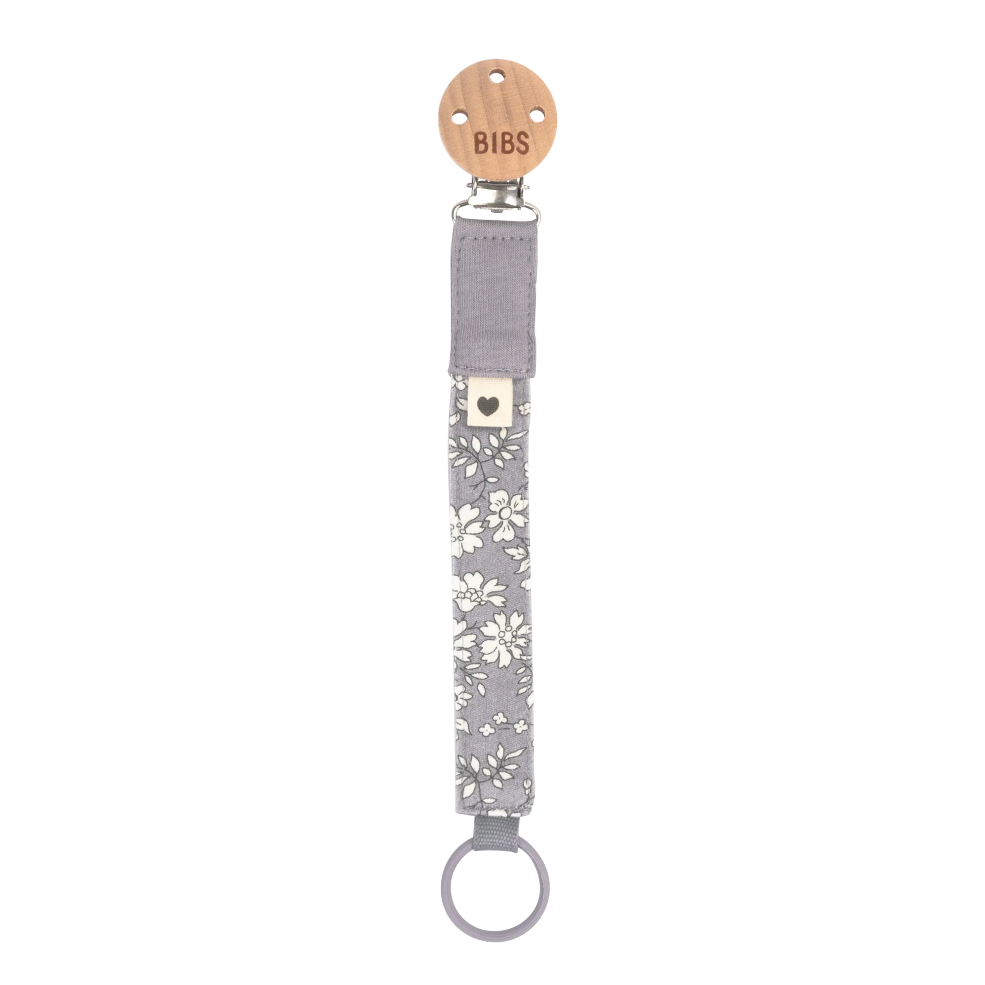Liberty Pacifier Clip - Capel/Fossil Grey