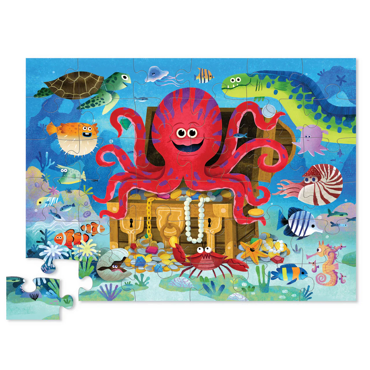 Classic Floor Puzzle 36 Piece - Octopus Treasure - Image 3