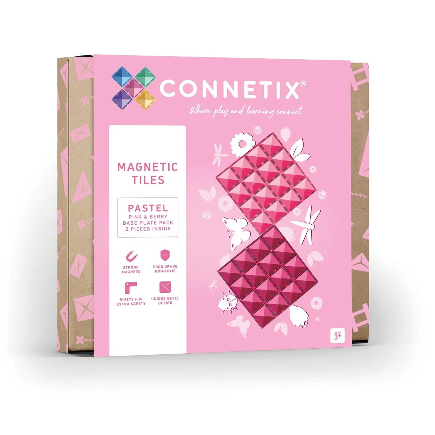 2 Piece Base Plate Set | Pink/Berry