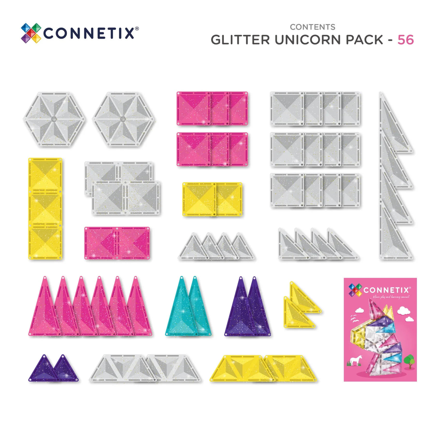 56 Piece Unicorn | Glitter Pack - Image 9