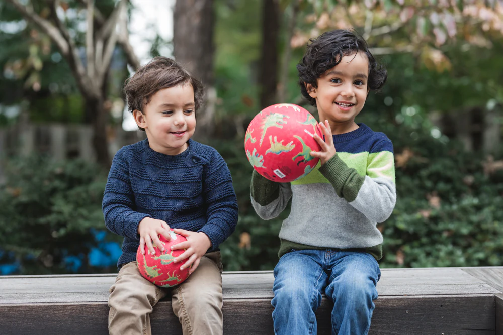5 Inch Playground Ball - Dinosaurs Red - Image 2