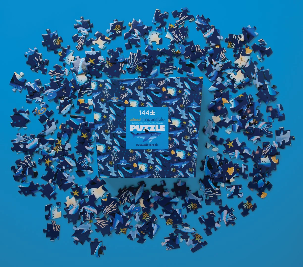 Almost Impossible Puzzle 144 Piece - Shark Reef - Image 3