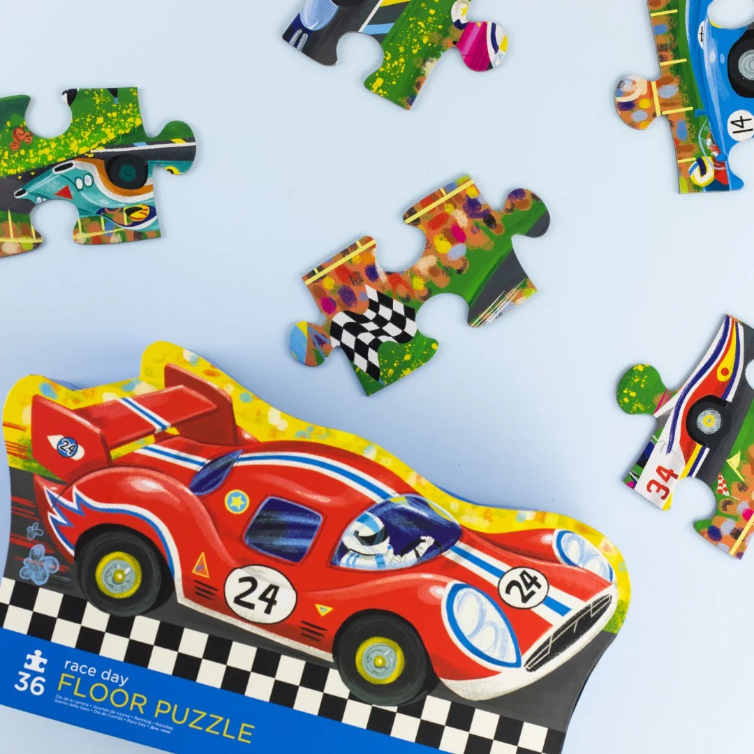 Classic Floor Puzzle 36 Piece - Race Day - Image 2