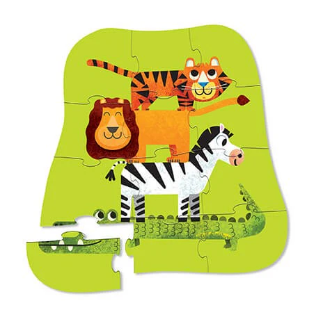 Mini Puzzle 12 Piece - Jungle Friends - Image 2