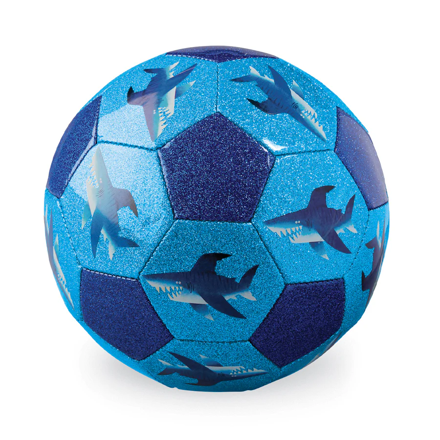 Size 3 Glitter Soccer Ball - Shark City