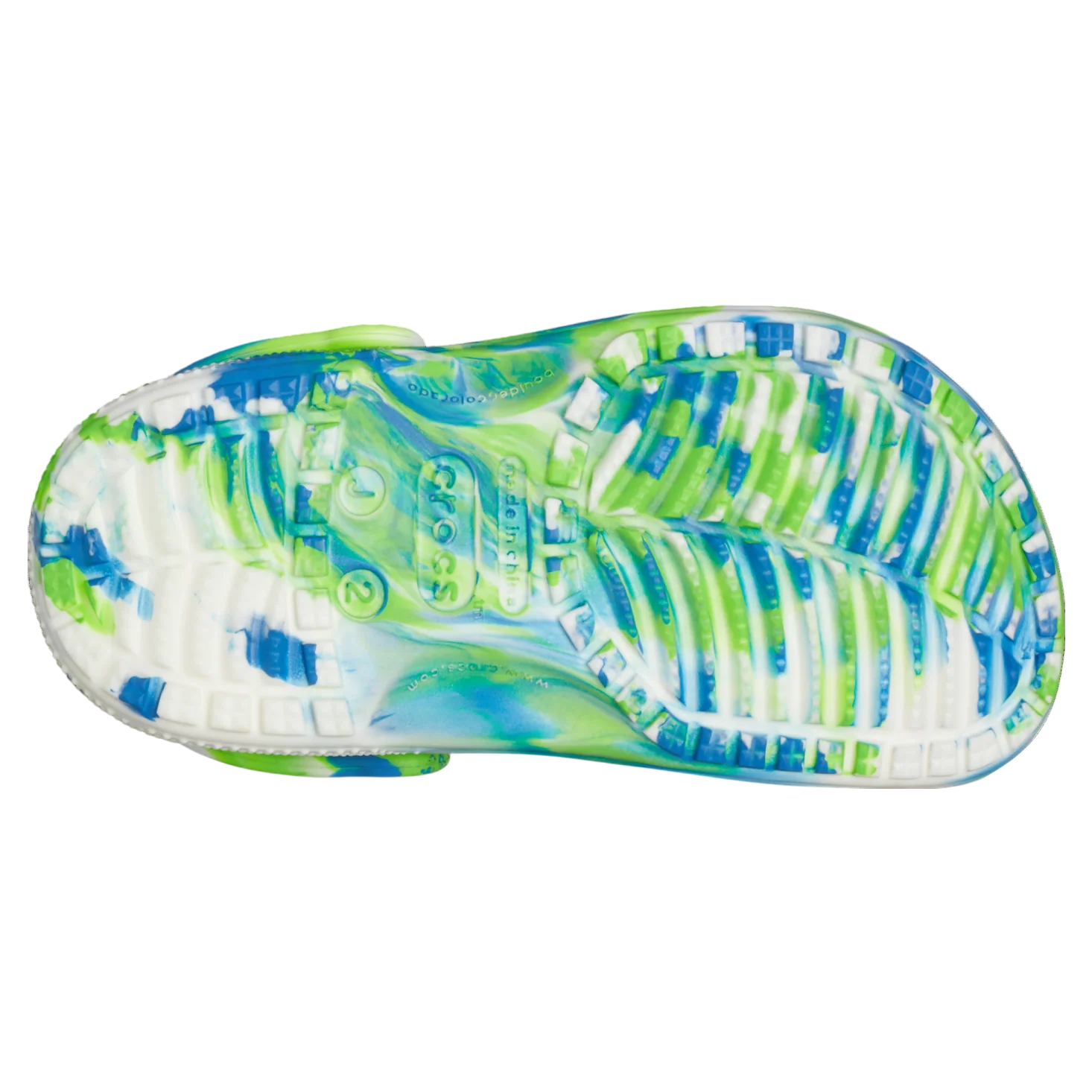 Crocs Classic Glow Marbled Clog - Prep Blue - Image 7